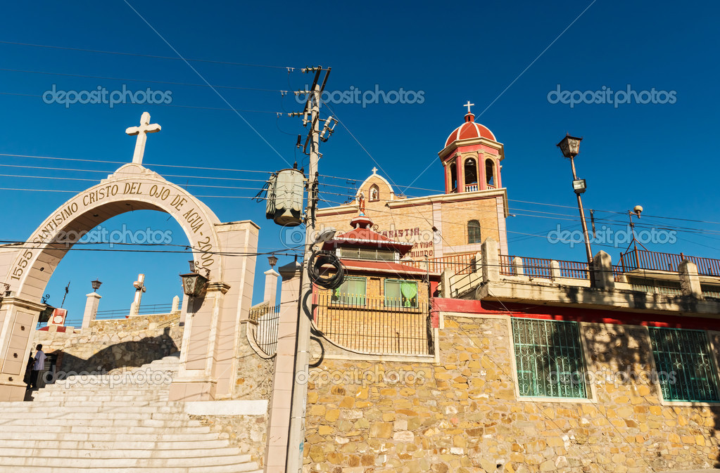 The church of Santo Cristo del Ojo de Agua in Saltillo, Mexico Stock
