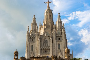 Kilise kutsal yürek, tibidabo, barcelona
