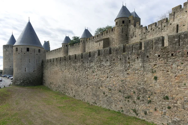 Middeleeuwse stad van carcassonne in frankrijk — Stockfoto