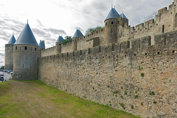 Middeleeuwse stad van carcassonne in frankrijk — Stockfoto