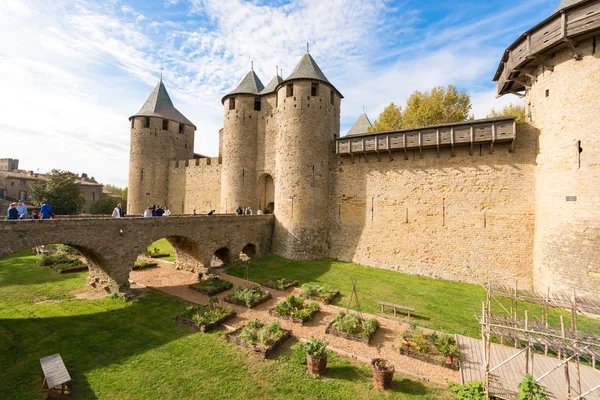 Średniowieczne miasto Carcassonne we Francji — Zdjęcie stockowe