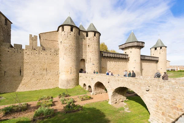 Middeleeuwse stad van carcassonne in frankrijk — Stockfoto