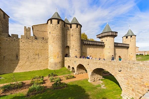 Middeleeuwse stad van carcassonne in frankrijk — Stockfoto