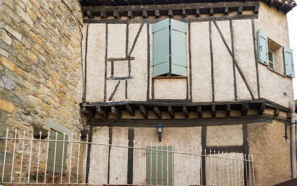Fransa Ortaçağ carcassonne şehir evleri — Stok fotoğraf