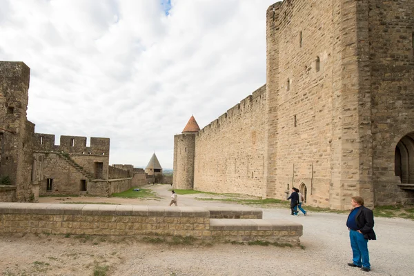 Średniowieczne miasto Carcassonne we Francji — Zdjęcie stockowe