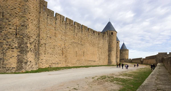 Ciudad medieval de carcasona en Francia — Foto de Stock