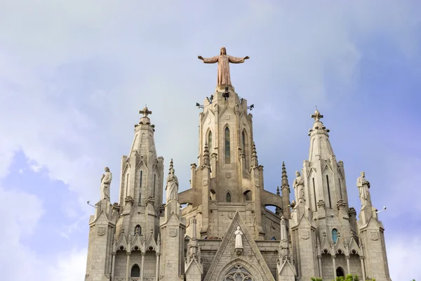 Kościół Najświętszego Serca Pana Jezusa, tibidabo, barcelona — Zdjęcie stockowe