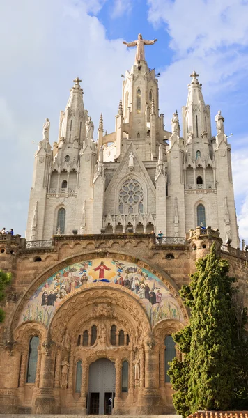 Церковь Святого Сердца, Тибидабо, Барселона — стоковое фото