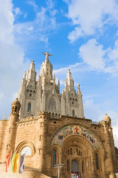 教会の聖心、tibidabo、バルセロナ — ストック写真