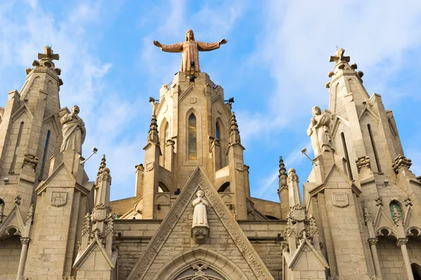Kyrkan av den heliga hjärta, tibidabo, barcelona — Stockfoto