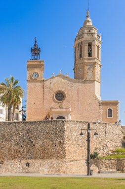 Sitges, İspanya sant bartomeu ve santa tecla Kilisesi