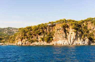 Costa brava kayalıklarla Katalonya, İspanya