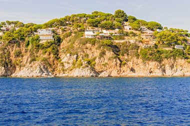 Costa brava kayalıklarla Katalonya, İspanya