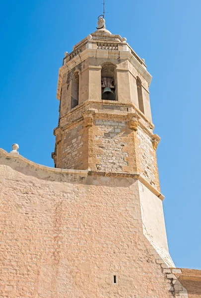 Церковь Сан-Бартомеу и Санта-Текла в Ситжесе, Испания — стоковое фото