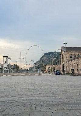 barcelona İspanya Olimpiyat halkaları스페인 바르셀로나 올림픽 반지