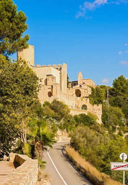 Castle of Castellet and the Hermitage of St. Peter — Stock Photo, Image
