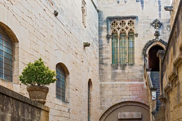 Klooster van Poblet in de buurt van barcelona in Catalonië, Spanje — Stockfoto