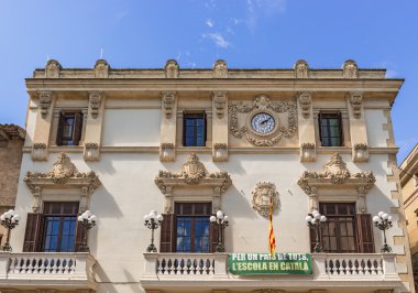 Casa de la vila vilafranca, Katalonya, İspanya.