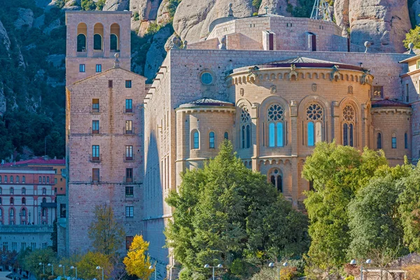 스페인 바르셀로나 근처의 몬트세라트 수도원 — 스톡 사진