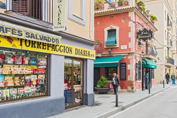 Může ramonet restaurace v Barceloně Španělsko — Stock fotografie