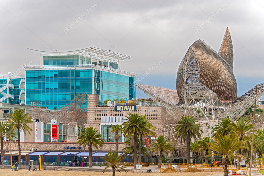 Fish Sculpture Of Barcelona Stock Editorial Photo C Mark52 42334827 https depositphotos com 42334827 stock photo fish sculpture of barcelona html