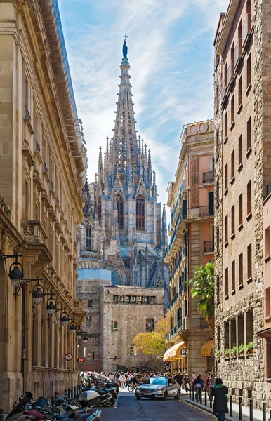 Cathedral church in Barcelona, Spain — Stock Photo, Image