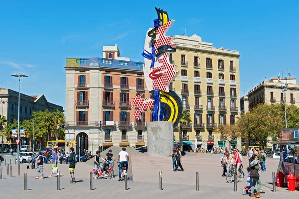 Barcelona baş heykeli, İspanya. — Stok fotoğraf