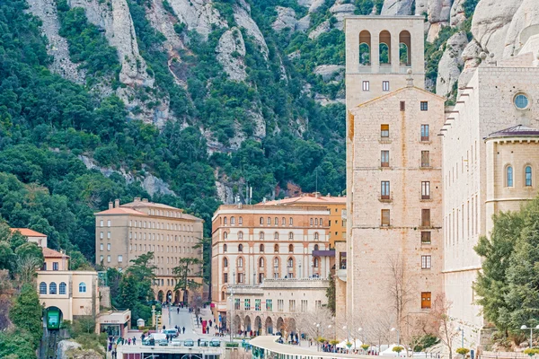 스페인 바르셀로나 근처의 몬트세라트 수도원 — 스톡 사진