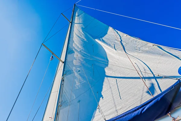 Modern Yacht main sail. — Stock Photo, Image
