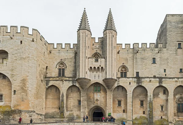 Francie provence midi avignon papežský palác palais des papes — Stock fotografie