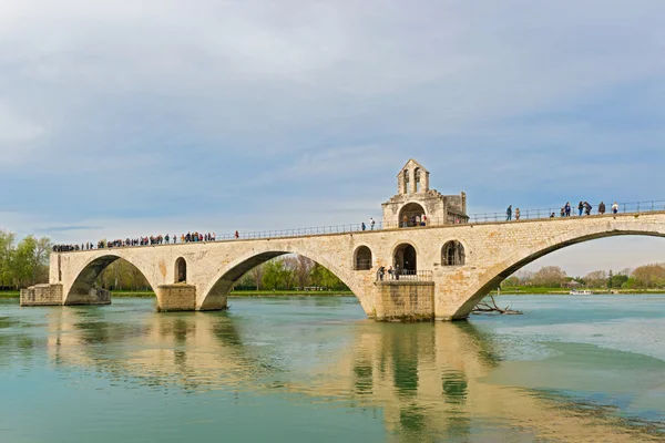 St. benezet Köprüsü Avignon, Fransa — Stok fotoğraf