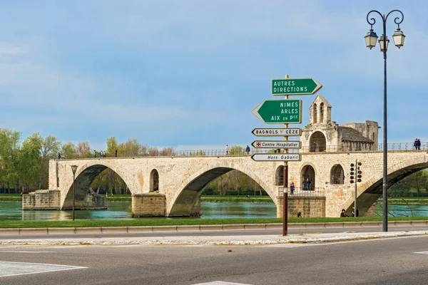 St. benezet Köprüsü Avignon, Fransa — Stok fotoğraf