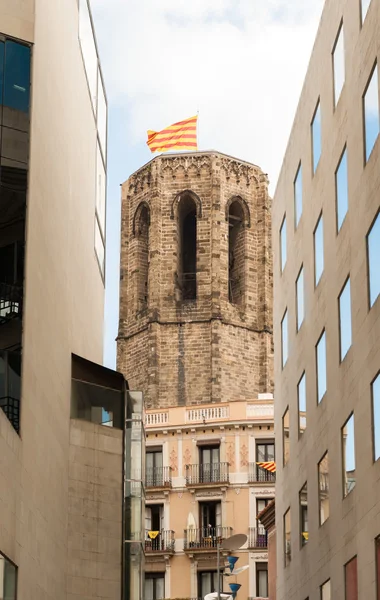 Kostel santa maria del pi, barcelona, Španělsko — Stock fotografie