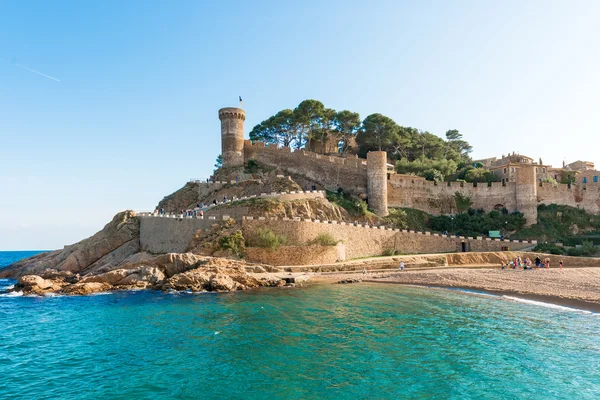 Medieval castle in Tossa de Mar, Spain — Stock Photo, Image