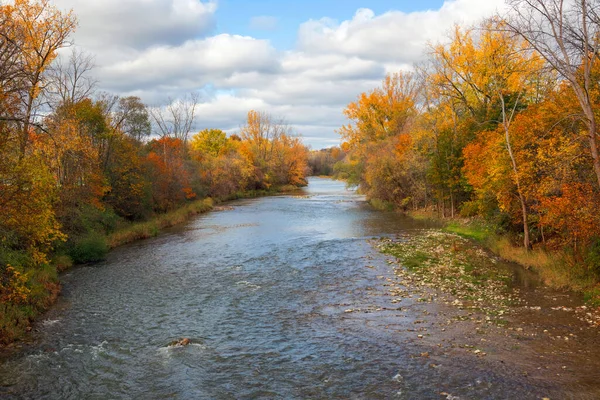 Landskap Vid Grand River Paris Ontario Kanada — Stockfoto