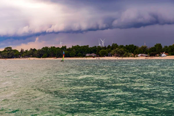 Playa Orilla Del Lago Erie Port Maitland Ontario Canadá — Foto de Stock