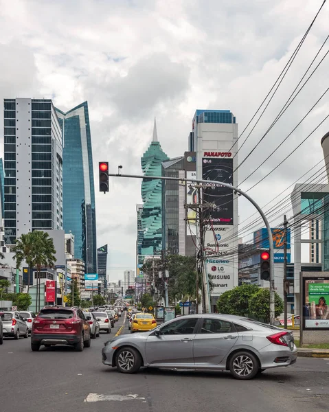 Panama City Panama Października 2021 Wieżowce Panamie Wieża Biurowa Wieża — Zdjęcie stockowe