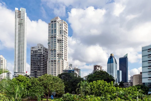 Panama City Panama Ottobre 2021 Skyline Dei Grattacieli Nel Centro — Foto Stock