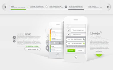 cep telefonu reklam Web sitesi şablonu