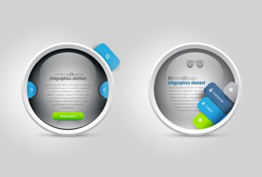 iş web sitesi şablonu Infographic tasarım menü gezinme öğeleri