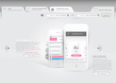 cep telefonu reklam Web sitesi şablonu