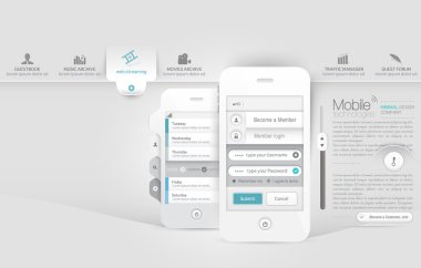 cep telefonu reklam Web sitesi şablonu