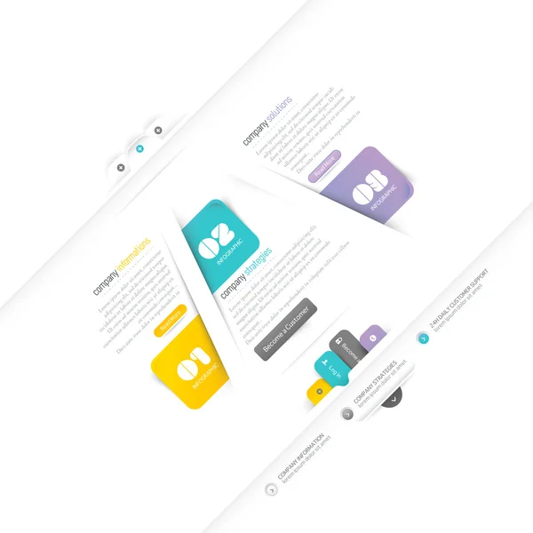 Business Info Grafik Design Elemente — Stockvektor