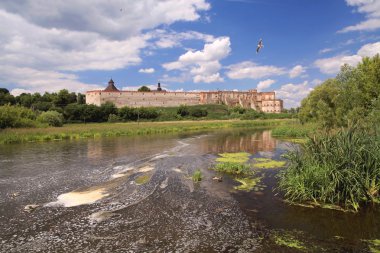 Medzhybizh castle Letychivsky area Khmelnitsky region, Ukraine. clipart