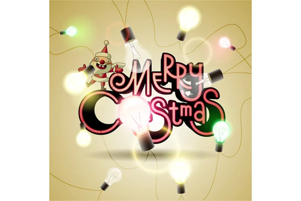 Χριστούγεννα φόντο με πολύχρωμη γιρλάντα. εικονογράφηση φορέας. EPS 10 — Διανυσματικό Αρχείο