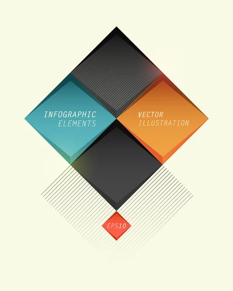 Elementos Infográficos. Modelo de vetor EPS10 — Vetor de Stock