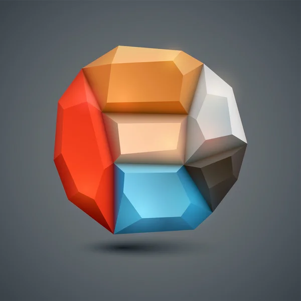 Fond abstrait dans le style origami — Image vectorielle