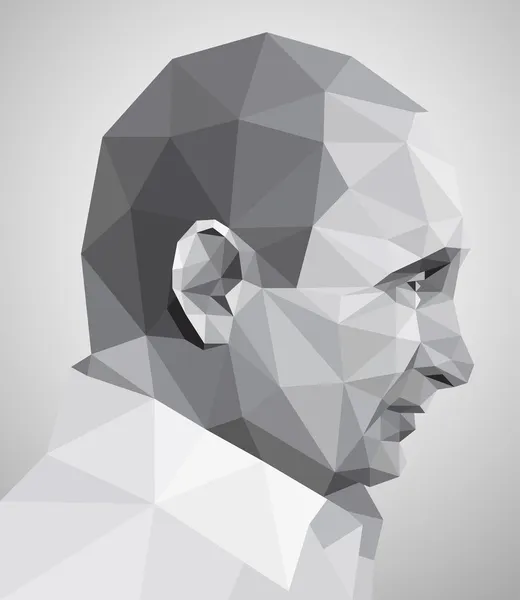 Vladimir Putin em estilo origami — Vetor de Stock