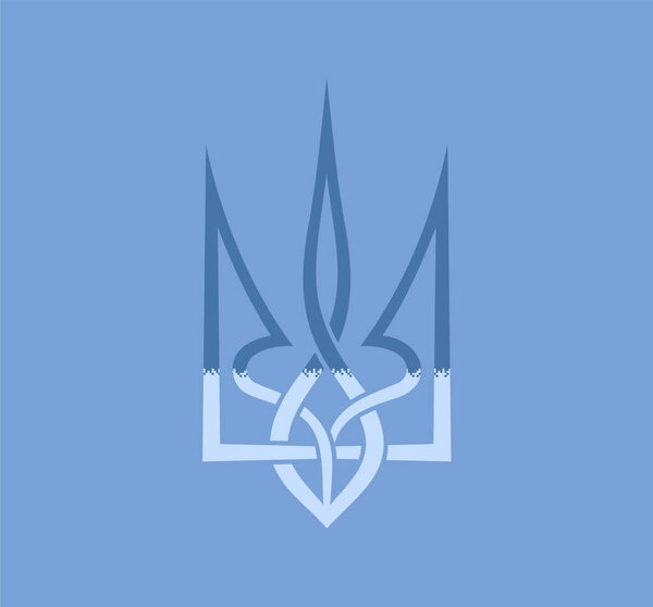 Emblem of Ukraine, trident, vector, symbol