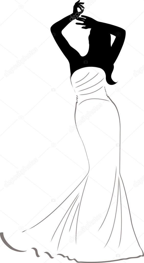 Mermaid Wedding Dresses Clip Art